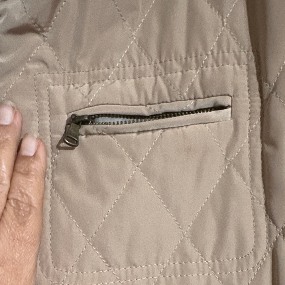 Talbots Beige Quilted Jacket - Picture 3 of 10